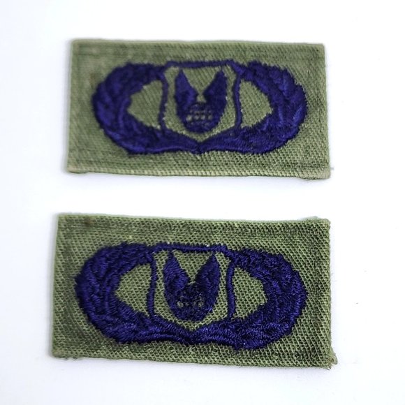 U.S. Air Force Occupational "Operations Support OCP" x 2 - Navy on Green Patch - Picture 5 of 6